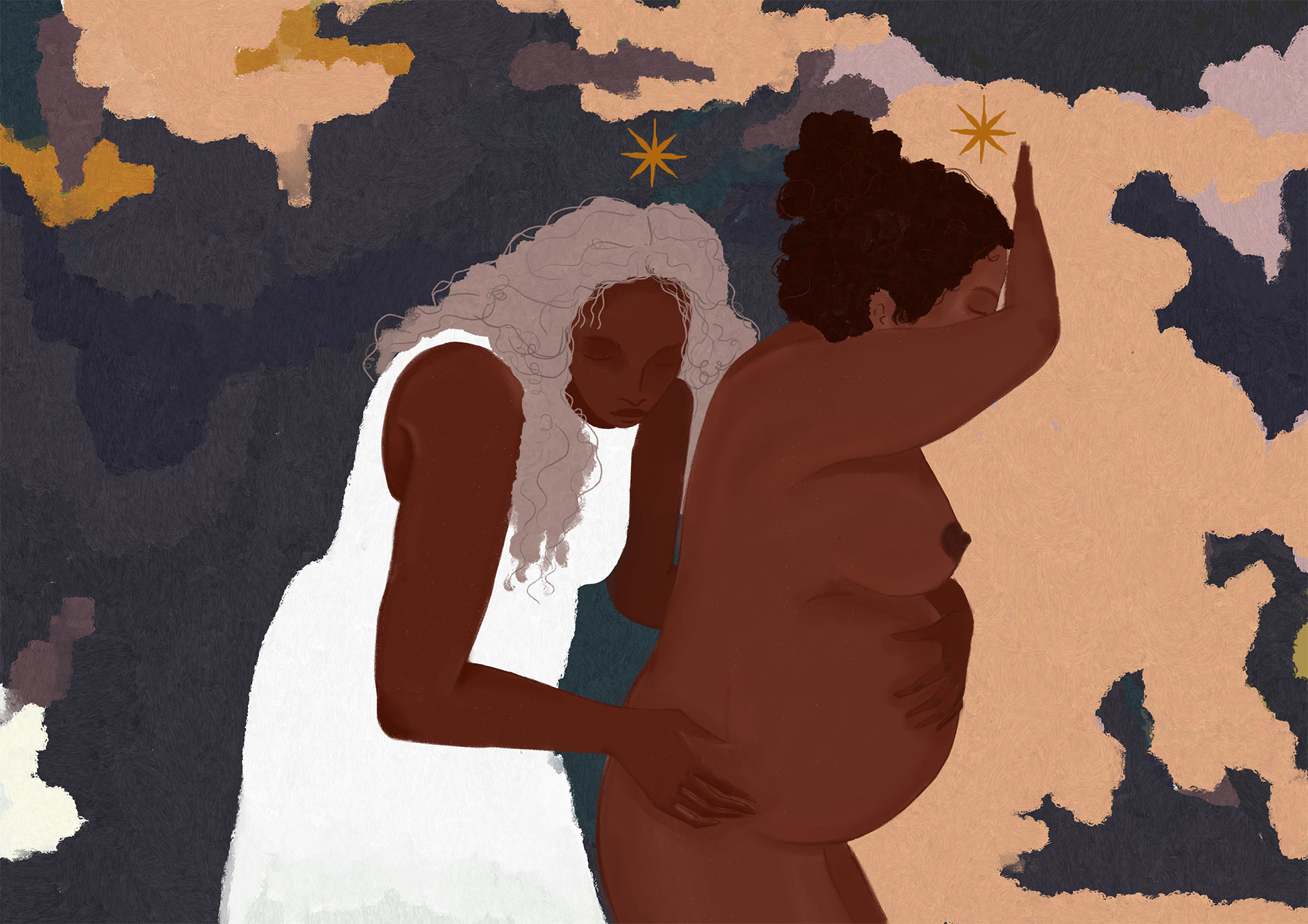 Doula e mãe – parto humanizado