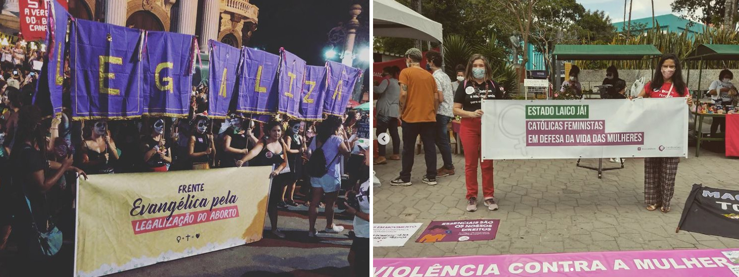 Movimento feminista de evangélicas e católicas a favor do aborto legal